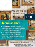 Ang Pag-Usbong NG Renaissance