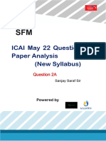 SFM May 2022 Paper Analysis-New Syllabus-Question 2a