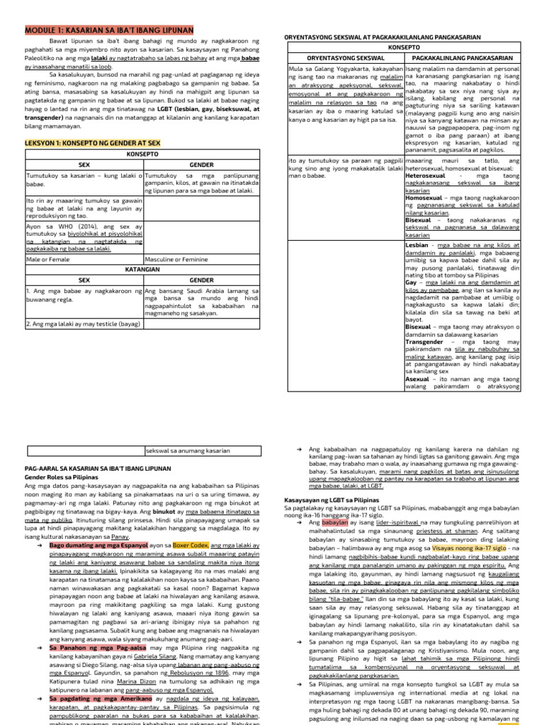 Quarter 3 Notes | PDF