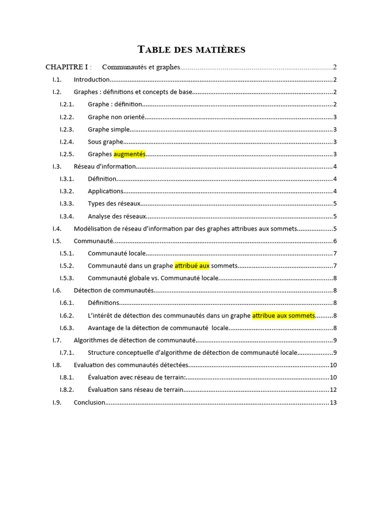 Détection de Communautés dans Graphes | PDF | Théorie des graphes ...