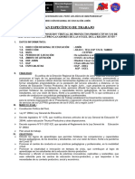 Plan Especifico de Trabajo Presentación y Exposicion Proyectos Cetpro 2021 Final