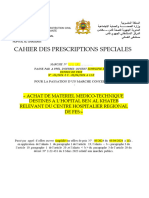 Cahier Des Prescriptions Speciales