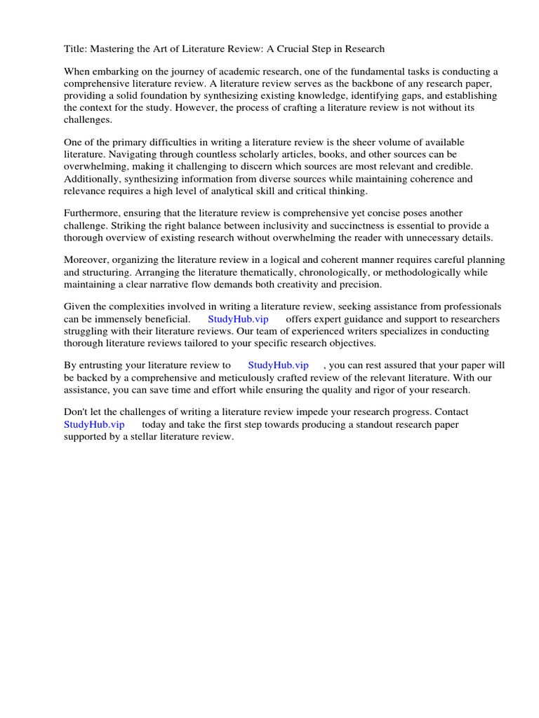 Example Research Paper Review Related Literature | PDF | Essays | Thesis