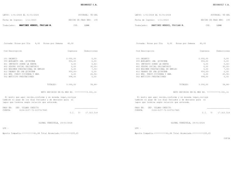 Recibos 002 0001244 001 | PDF | Impuestos | Finanzas del gobierno