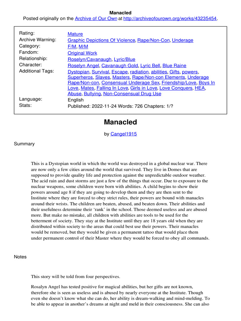 Manacled PDF