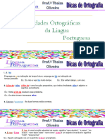 Dicas de Ortografia