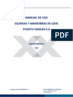 Manual de Uso Eslingas POXX