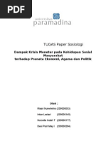 Download Dampak Krisis Moneter pada Kehidupan Sosial Masyarakat terhadap Pranata Ekonomi Agama dan Politik  by asriie SN71567443 doc pdf