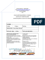 Evaluaciòn D. 3° Lenguaje y C.