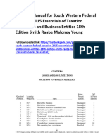 Download South Western Federal Taxation 2015 Essentials Of Taxation Individuals And Business Entities 18Th Edition Smith Solutions Manual  full chapter pdf