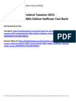 Download South Western Federal Taxation 2015 Comprehensive 38Th Edition Hoffman Test Bank  full chapter pdf