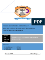 Fourth Year Emester Project Active N C Headphone Using Negative Feedback System