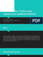 Paciente de 19 Años Politrauma Facial - CC Rea Guillem Pérez