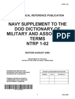 Navy Supplement To The Dod Dictionary of Military and Associated Terms NTRP 1-02