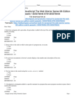 Javascript The Web Warrior Series 6Th Edition Vodnik Test Bank Full Chapter PDF