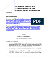 South Western Federal Taxation 2016 Essentials of Taxation Individuals and Business Entities 19Th Edition Raabe Solutions Manual Full Chapter PDF