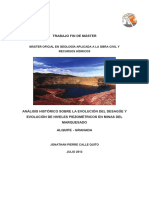 Análisis Histórico Sobre La Evolución Del Desagüe y Evolución de Niveles Piezométricos en Minas Del Marquesado