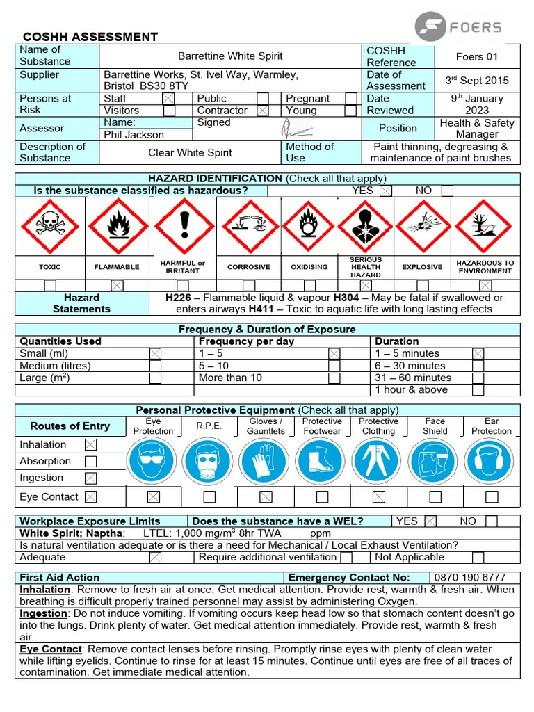 coshh-assessment-for-barrettine-white-spirit-pdf-water-hazards
