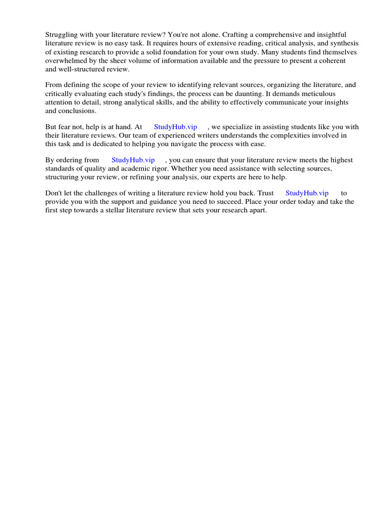 Review of Related Literature Example Research | Download Free PDF ...