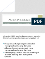 Aspek Produksi