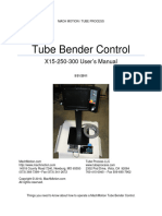 Tube Bender Control Manual X15-250-300
