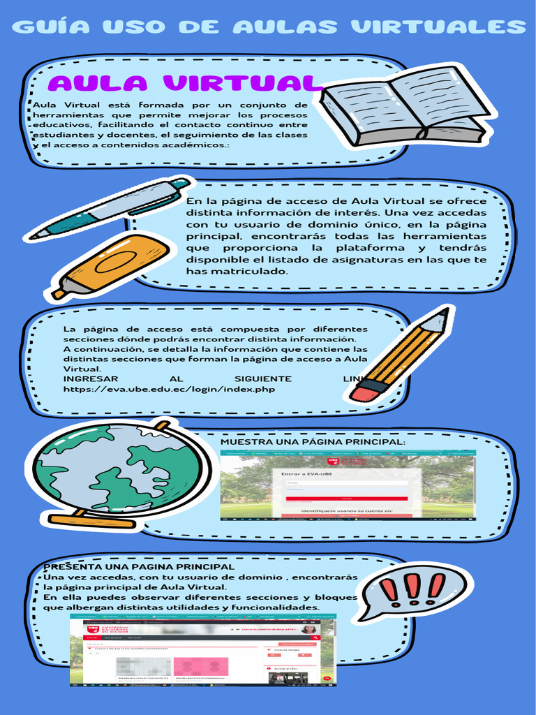 Guia Para El Uso De Clases Virtuales Pdf Salón De Clases Maestros