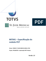 MIT041 PROTHEUS PCP - Especificação de Processos