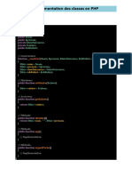 Implémentation Des Classes en PHP