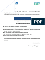 AVISO - Avaliações Diagnósticas - Ensino Fundamental