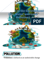Week 1 Pollutants in The Environment
