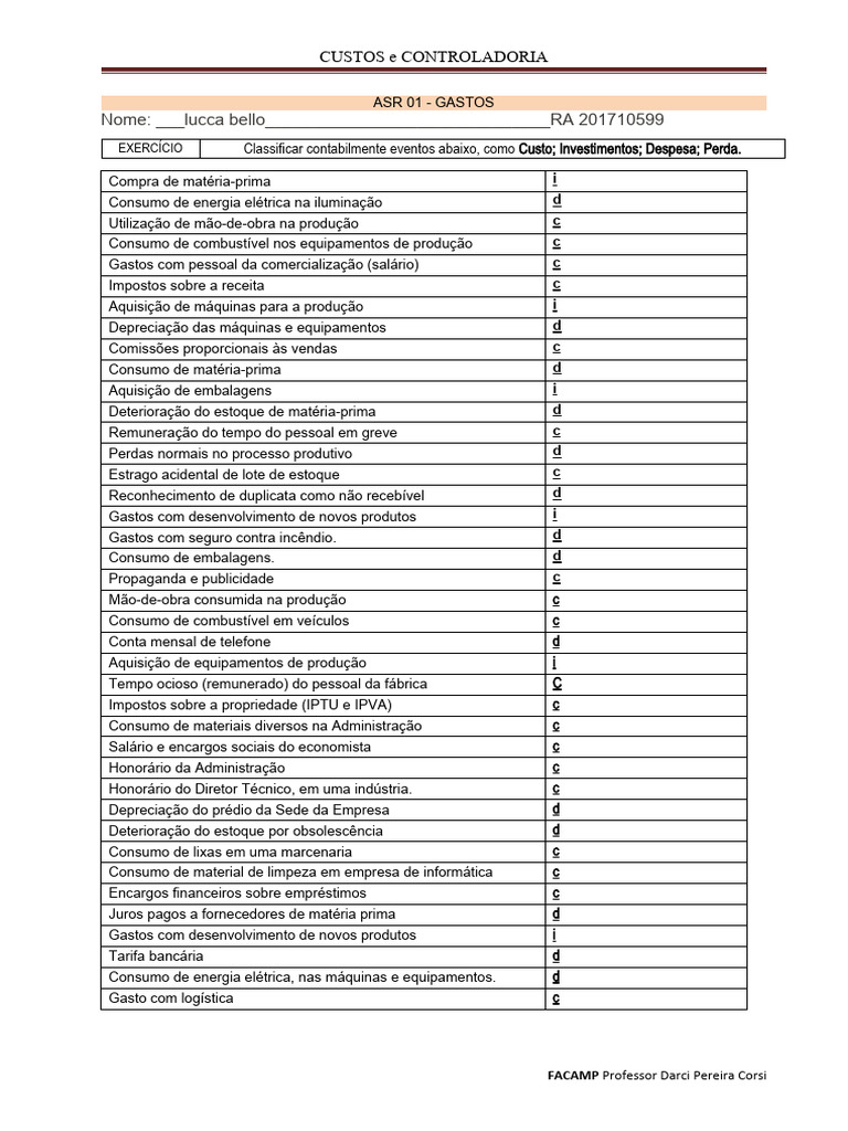 Asr 01 2022.2 Gastos | PDF | Despesa | Embalagem e rotulagem
