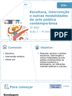 2 - Escultura, Intervenção e Outras Modalidades Da Arte Pública Contemporânea.