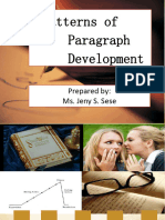 Patterns of Paragraph Development