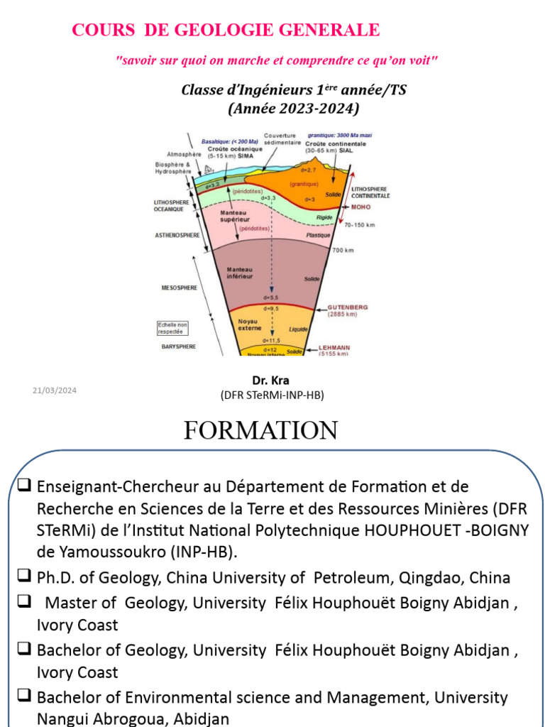 Geology Course for 1st Year Engineers | PDF | Natural Satellite ...