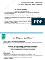 Atelier CV - 15 Nov 2019