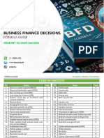 Forumla Sheet BFD