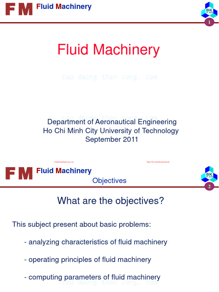 Fluid Machinery Overview and Applications | PDF | Pump | Hydraulics