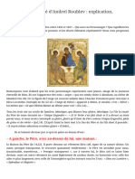 L'icône de La Trinité D'andreï Roublev - Explication, Interprétation - Sedifop