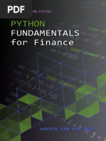 Van Der Post H. Python Fundamentals For Finance... Trading With Python 2024