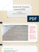 Correction Examen National Mathematique 2022
