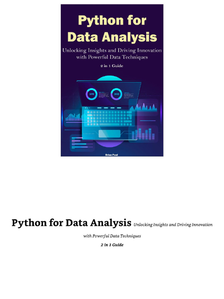 Python For Data Analysis by Brian Paul | PDF