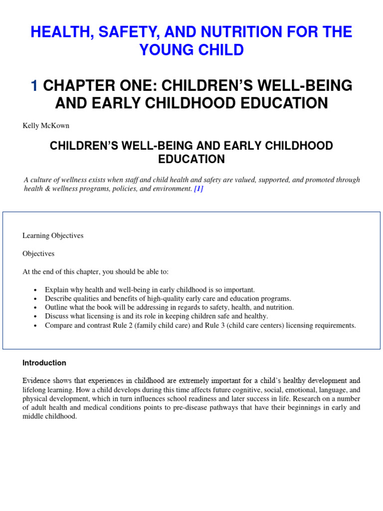 Chapter 1 | PDF | Early Childhood Education | Socioeconomic Status
