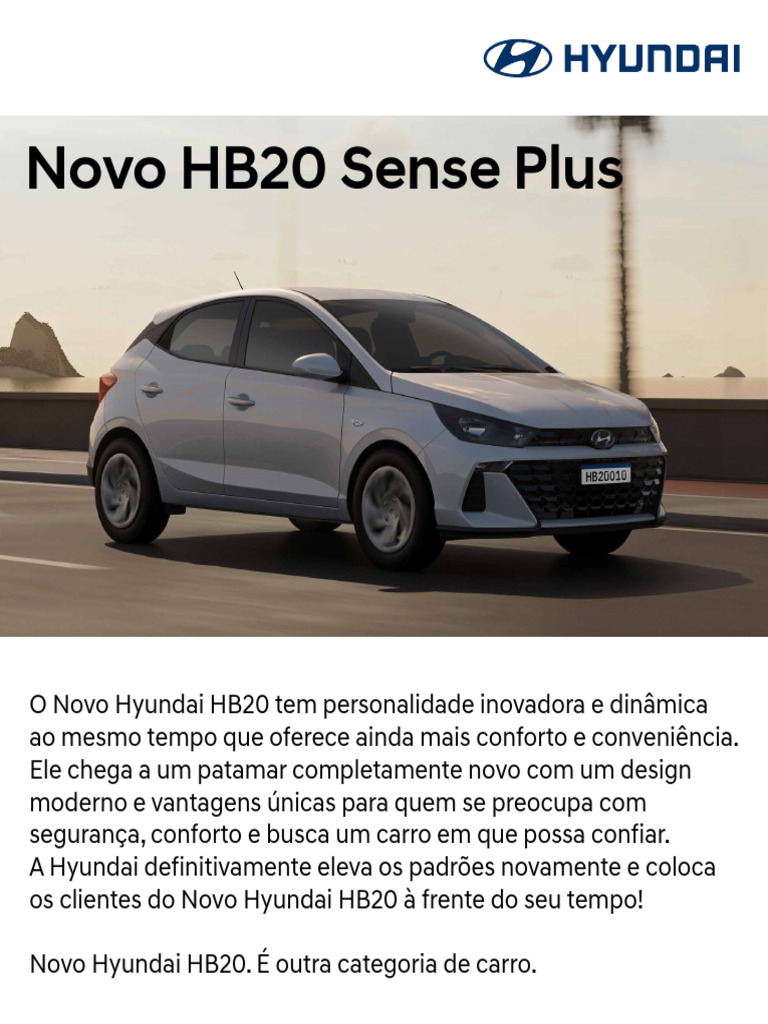 Catalogo - DIgital - Novo - HB20 - Sense Plus - 2024 | PDF | Celulares ...