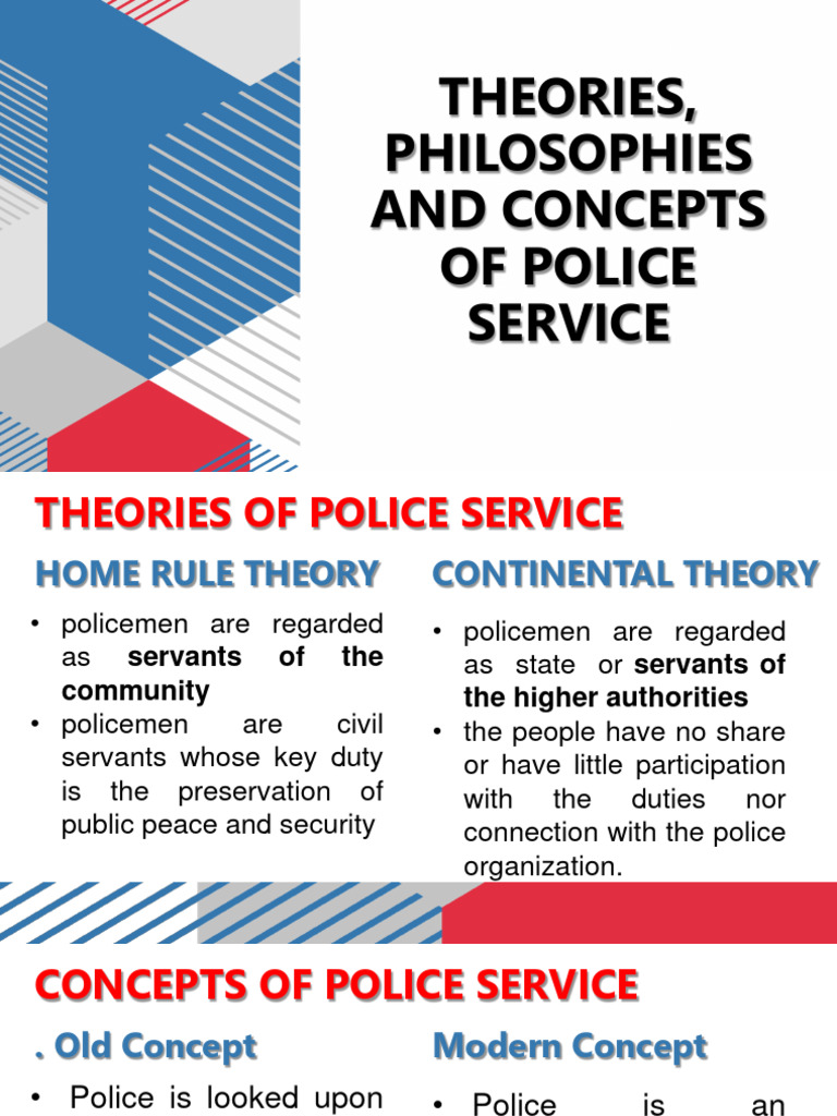 Theories and Concepts of Police Service | PDF | Police | Hierarchy