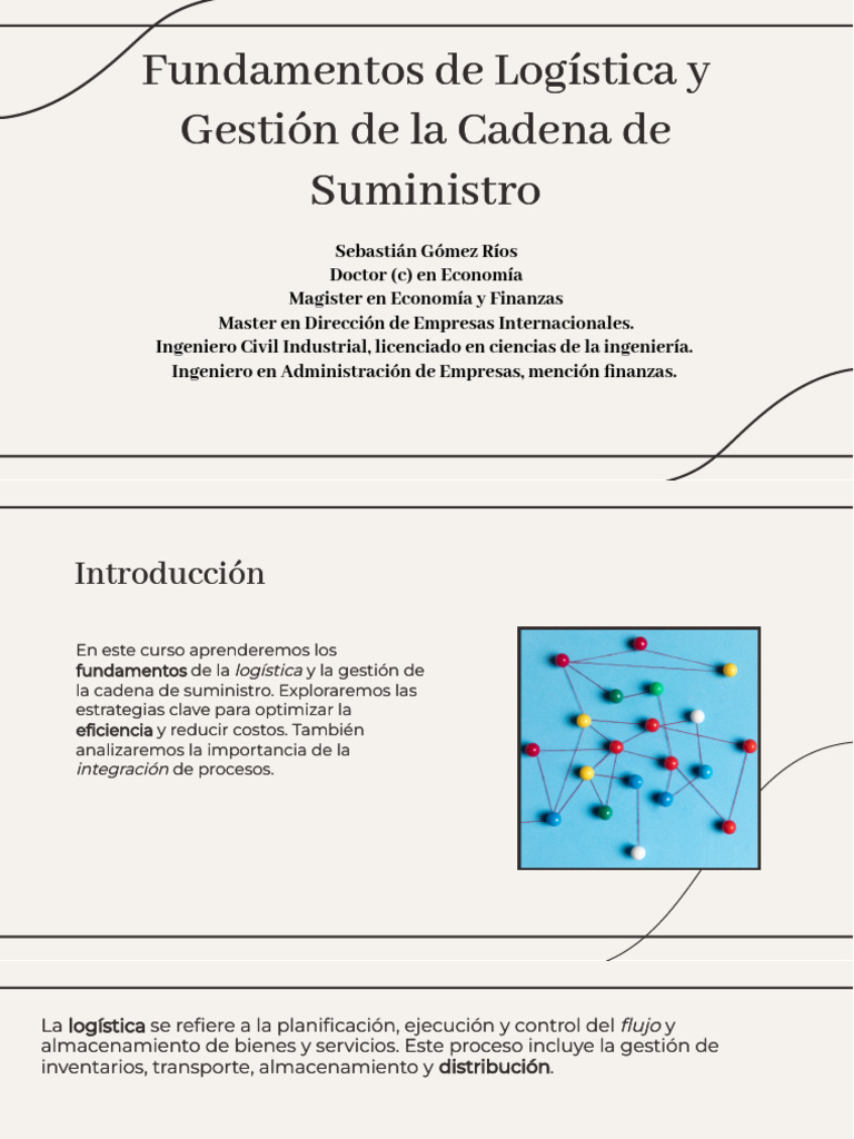 Fundamentos de Logística y SCM | PDF | Logística | Cadena de suministro