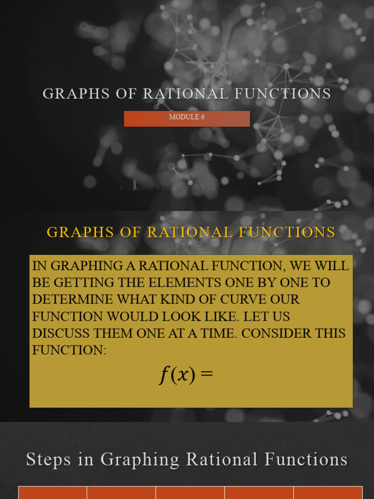 Graph of Rational Function | PDF | Asymptote | Function (Mathematics)