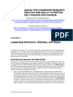 Leadership Research Findings Practice and Skills 7Th Edition Dubrin Solutions Manual Full Chapter PDF