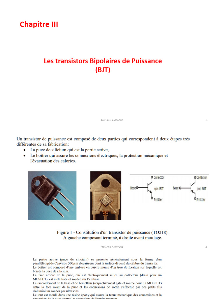 Bjt Power Transistors Overview Pdf