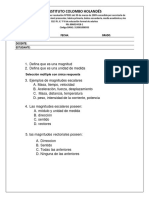 Examen de Quimica Grado 10