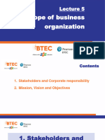 Lecture 5 - Scope of Business Organization